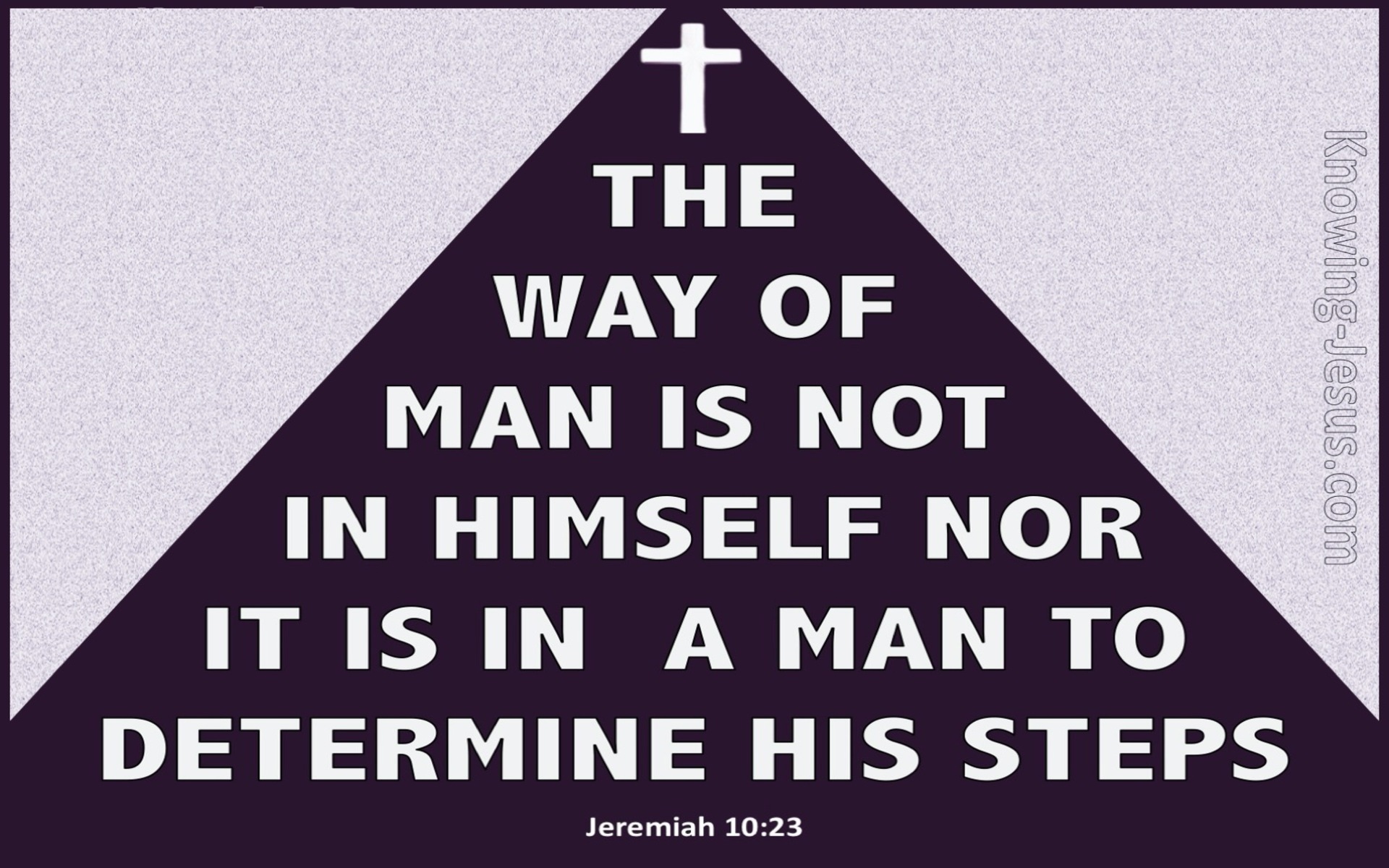 Jeremiah 10:23 The Way Of A Man (purple)